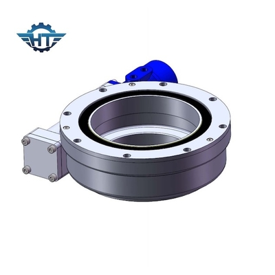 1RPM ওয়ার্ম গিয়ার স্লিউ ড্রাইভ IP66 স্লিউইং বিয়ারিং ড্রাইভ অনুভূমিক অক্ষ