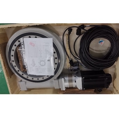 1RPM ওয়ার্ম গিয়ার স্লিউ ড্রাইভ IP66 স্লিউইং বিয়ারিং ড্রাইভ অনুভূমিক অক্ষ