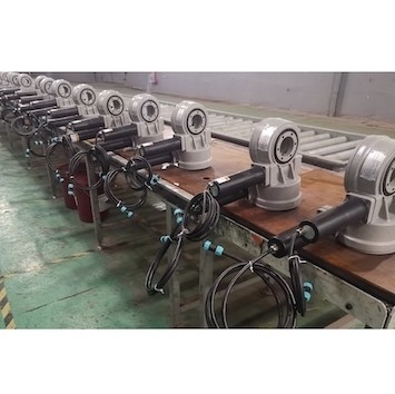 দুটি অক্ষ সোলার ট্র্যাকিং সিস্টেমের জন্য 25kgs ওয়ার্ম গিয়ার স্লিউ ড্রাইভ